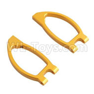 HSP 94188 spare parts-188818 188018 (08048)-03 Upgrade Aluminum Front Upper Arm(2pcs)-Golden,Upgrade HSP 94188 RC Car Truck Parts,Upgrade HSP 1:10 RC Truck Spare parts Accessories,HSP 94188 Upgrade Parts